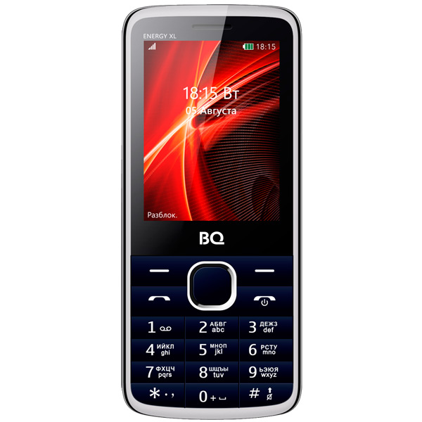 Уцененный товар Мобильный телефон BQ M-2806 Energy XL Dark Blue (синий, после ремонта, 148 г, 2.8 ", 3000 мА/ч мAч, Bluetooth, 2 SIM-карты, microSD (д