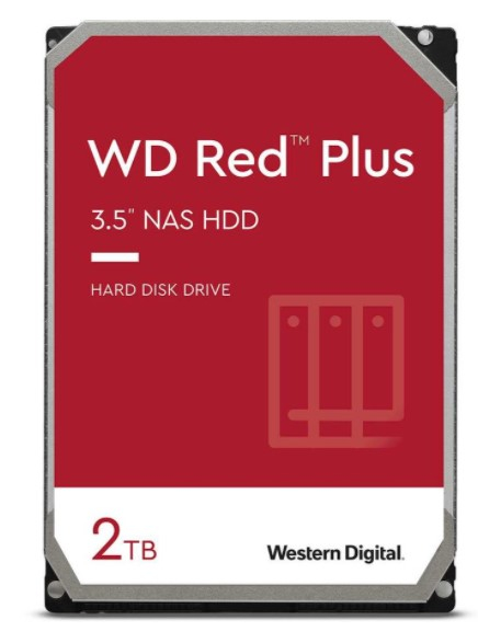 Жесткий диск SerialATA 3.5" 2000 GB WD Red (WD20EFZX) (5400 об/м, 128 MB, SATA600, для использования в NAS (до 8 дисков), Advanced Format 4Kn, толщина