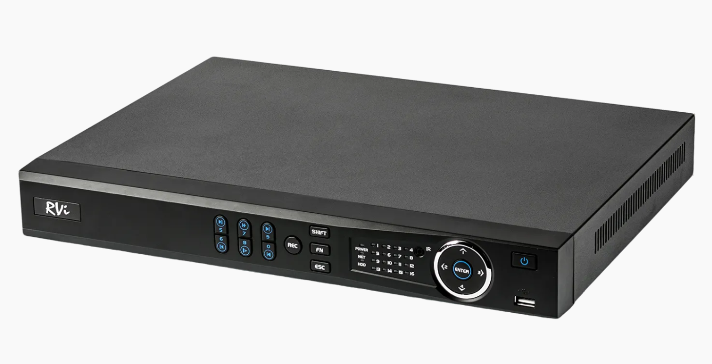 IP-видеорегистратор RVi RVi-IPN8/2-4K (черный, 8 каналов, питание DC 12В (4А), до 7 Вт (без учета HDD), размеры 375x285x50 мм, вес 2.3 кг)