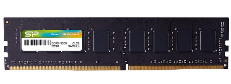 Память DIMM DDR4 16GB (PC4-25600, 3200MHz) Silicon Power (1шт x 16ГБ, CL 22, 1.2В, Dual rank x8, высота 32 мм) SP016GBLFU320BS2B6