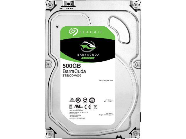 Жесткий диск SerialATA 3.5" 500 GB Seagate BarraCuda (ST500DM009) (7200 об/м, 32 MB, SATA600, для настольных ПК, Advanced Format 4Kn, толщина 20 мм) O
