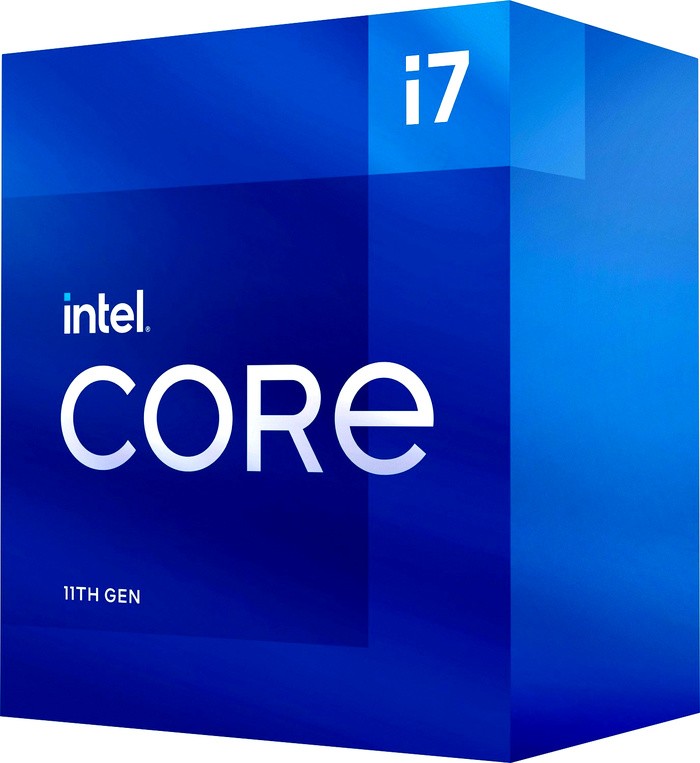 Процессор Intel Core i7 11700 Box (S-1200, ядер: 8, потоков: 16, 2.5-4.9 GHz, L2: 2 MB, L3: 16 MB, VGA UHD 750, TDP 65W) BX8070811700