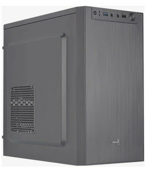 Корпус mATX Mini-Tower AeroCool CS-108 [ Cs-108-A-BK-v1 ] (Без БП, БП сверху, черный, внутр. 3 x 3.5", внутр. 2 x 2.5", 1xUSB2.0, 1xUSB3.0)