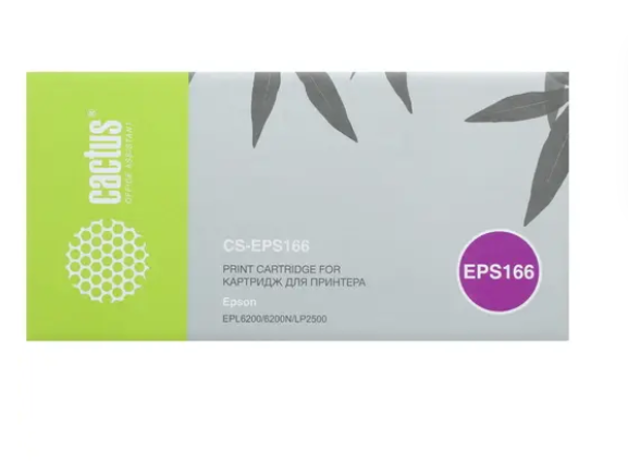 Картридж Cactus [ CS-EPS166 ] C13S050166 для Epson EPL6200, 6200N, LP2500 (black, до 6000 стр)