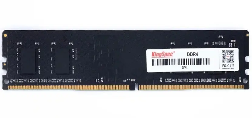 Память DIMM DDR4 4GB (PC4-25600, 3200MHz) Kingspec (1шт x 4ГБ, CL 17-17-17, 1.2 В, Single rank x8, без радиаторов, Retail) [ KS3200D4P12004G ]