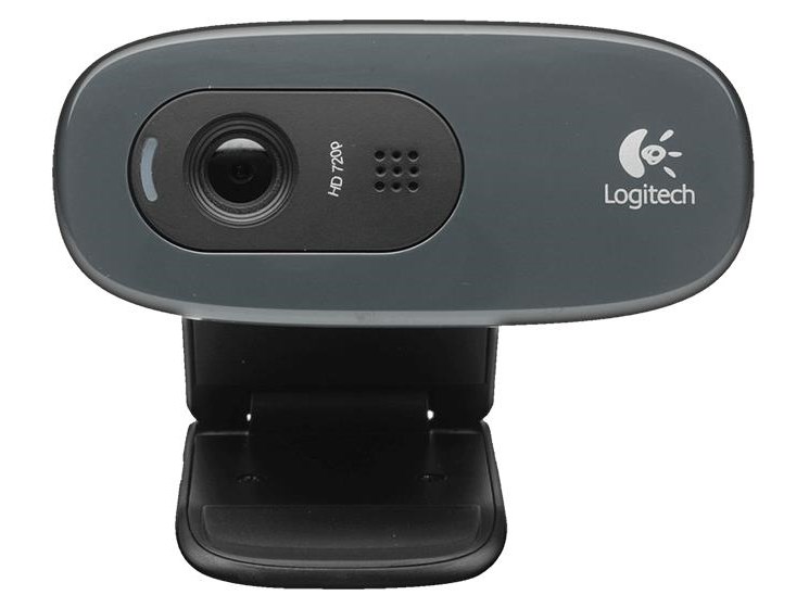 Веб-камера Logitech C270 HD WebCam (черный, USB 2.0 Type-A, 1280х720 / 30 fps, встроенный мономикрофон, 60 град., постоянный фокус, 1.5 м, Retail) [ 9