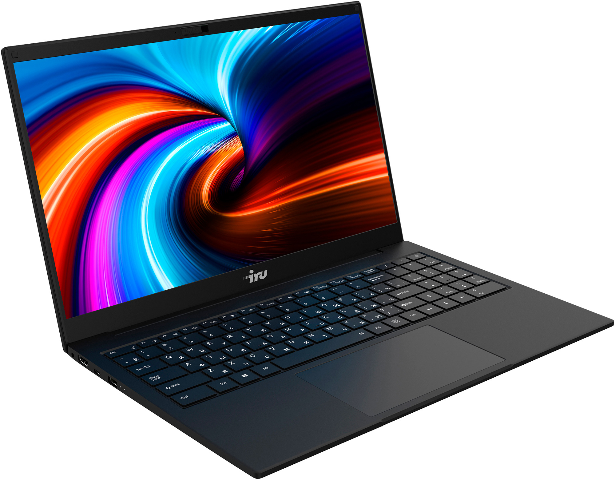 Ноутбук IRU Калибр 15TLI Core i5 1135G7 8Gb SSD256Gb Intel Iris Xe graphics 15.6" IPS FHD (1920x1080) Free DOS black WiFi BT Cam 7200mAh (1894428)