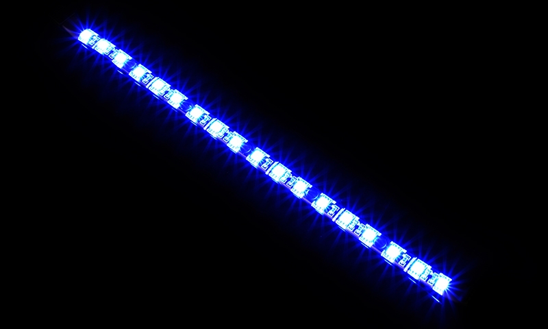 Светодиодная лента для корпуса ПК Deepcool RGB 100 BLUE (LED лента 300 мм, 18 синих светодиодов, 4-Pin, возможно каскадное подключение других лент) [ DP-LED-RGB100BL ]