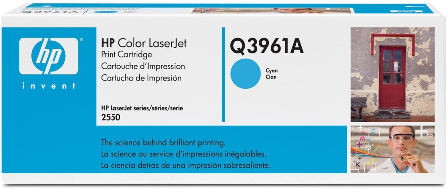 Картридж HP [ Q3961A ] (cyan, до 4000 стр) для Color LJ 2550/2820/2840