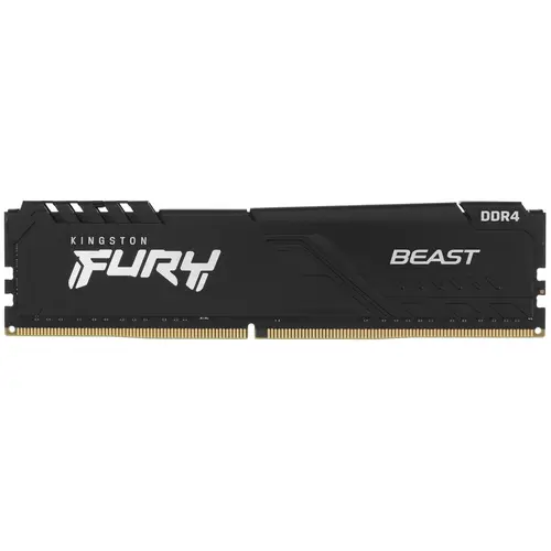 Память DIMM DDR4 8GB (PC4-25600, 3200MHz) Kingston FURY Beast Black (1шт x 8ГБ, CL 16-18-18, 1.35 В, SR x8) KF432C16BB/8