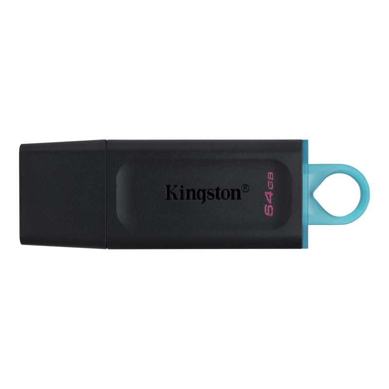 Флэш-накопитель 64 GB Kingston Data Traveler Exodia (черно-голубой, пластик, 67x21x10 мм, колпачек, USB 3.0 Type-A) [ DTX/64GB ]