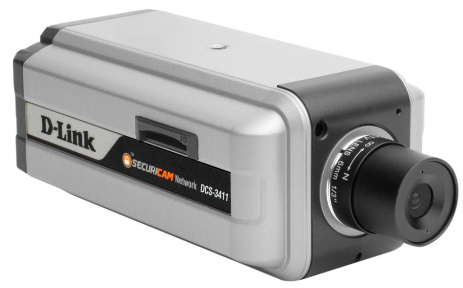 IP видеокамера D-Link DCS-3411 (Порт 10/100BASE-TX, 1/4"  CMOS  , 640х480 , 30fps, двухсторонняя передача звука, Retail)