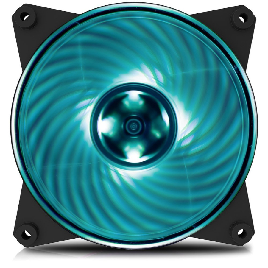 Вентилятор для корпуса CoolerMaster MasterFan Pro 120 Air Pressure RGB (2200 rpm, Min: 6 dBA, Max: 20 dBA, 1 вентилятор, 120x120x25 мм, 90 CFM, 4-pin 