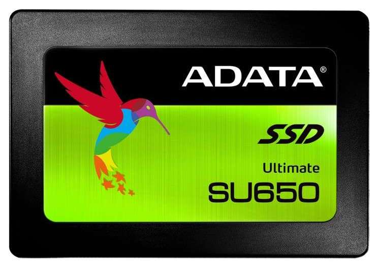 Накопитель SSD 2,5" SerialATA 120 GB ADATA Ultimate SU650 (ASU650SS-120GT-R) Retail (520 МБ/сек, 320 МБ/сек, read: 20000 IOPS, write: 75000 IOPS, SATA