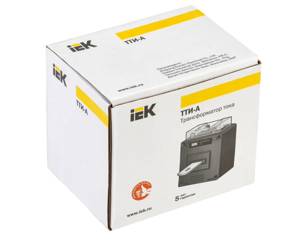 Трансформатор ТТИ-А 150/5А IEK [ ITT10-2-05-0150 ] (с шиной 5ВА класс точности 0.5)