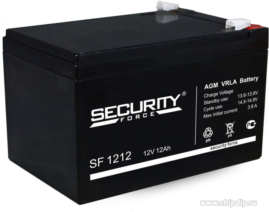 Аккумулятор Security Force SF1212 (12V / 12 Ah, lead-acid)