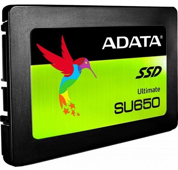 Накопитель SSD 2,5" SerialATA 120 GB ADATA Ultimate SU650 (ASU650SS-120GT-R) Retail (520 МБ/сек, 320 МБ/сек, read: 20000 IOPS, write: 75000 IOPS, SATA