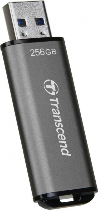 Флэш-накопитель 256 GB Transcend JetFlash 920 (черно-серый, алюминий, 400 MB/s 420 MB/s 62x20x7.8 мм, коннектор закрывается колпачком, USB 3.0 Type-A)
