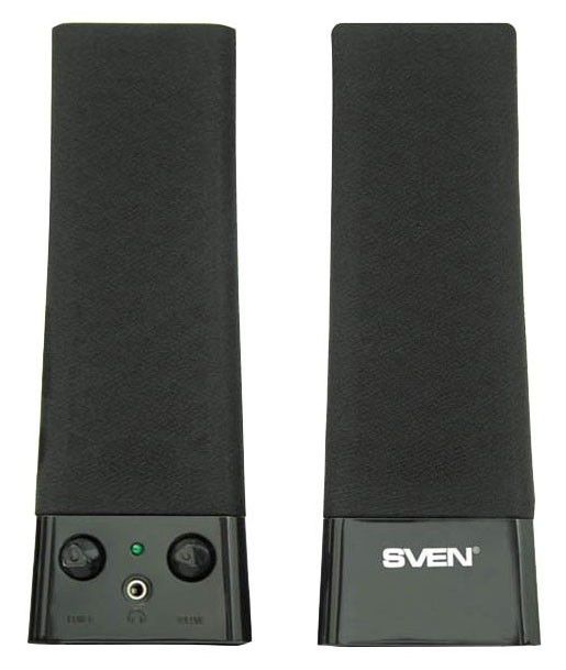 Акустическая система 2.0 SVEN 235 (черный, 2x2 Вт, 100-20000 Гц) [ SV-0110235BK ]