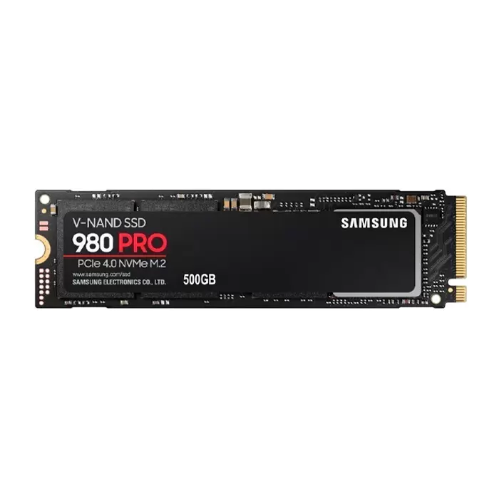 Накопитель SSD M.2 500GB Samsung 980 PRO (MZ-V8P500BW) Retail (6900/5000МБ/сек, 800K/1M IOPS, NVMe PCI-Ex4 4.0, 3D TLC, TBW 300, M.2 2280)