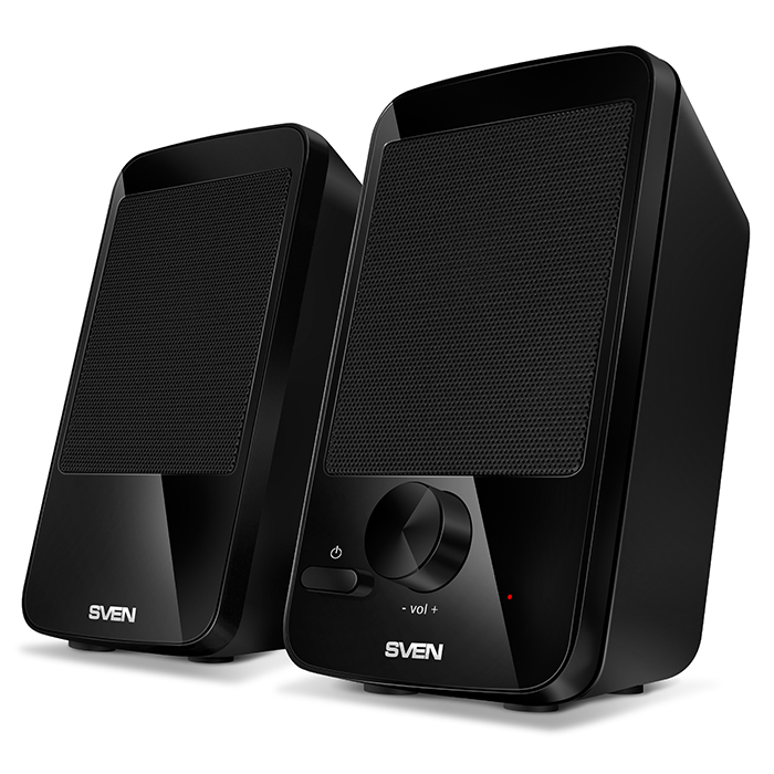 Акустическая система 2.0 SVEN 312 (черный, 2x2 Вт, 100-20000 Гц, питание от USB) [ SV-012540 ]