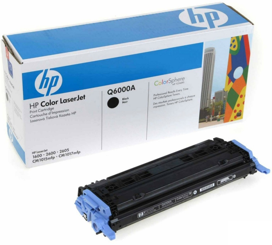 Картридж HP [ Q6000A ] (black, до 2500 стр) для Color LJ 1600/2600/2605/CM1015/CM1017