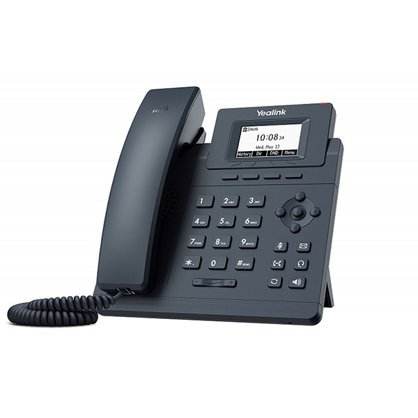 Телефон IP Yealink SIP-T30 (1 SIP-аккаунт, 5-сторонняя конференция, 2.3" LCD-экран с разрешением 132х64, 5 навигационных клавиш, Кодеки: G.723.1, G.71