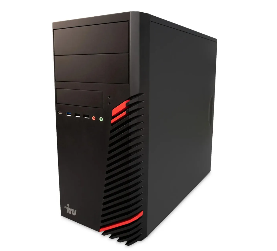 Компьютер iRU Home 310H5SE ( MT i5 11400 (2.6) 8Gb SSD1Tb UHDG 730 GbitEth 400W черный) [ 1862613 ] Free DOS