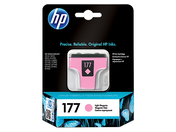 Картридж HP 177 [ C8775HE ] (light magenta, до 230 фото 10*15 стр) для Photosmart 82XX, 51XX, 71ХХ, 80ХХ, 3210/3310