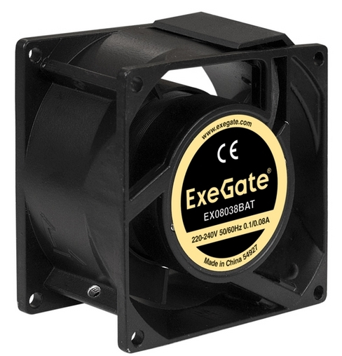 Вентилятор ExeGate EX08038BAT (220 В, 80x80x38 мм)