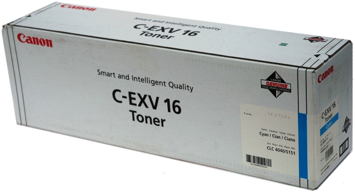 Уцененный товар Тонер-картридж Canon [ C-EXV16C ] (вскрыта упаковка) для CLC4040/5151 (cyan)