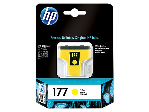Картридж HP 177 [ C8773HE ] (yellow, до 500 стр) для Photosmart 82XX, 51XX, 71ХХ, 80ХХ, 3210/3310