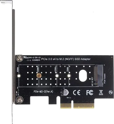 Плата расширения M2 PCI-E M.2 NGFF for SSD Bulk (PCI Express 4x, внутренний порт M.2 Key M NVMe 2242/2260/2280, OEM)