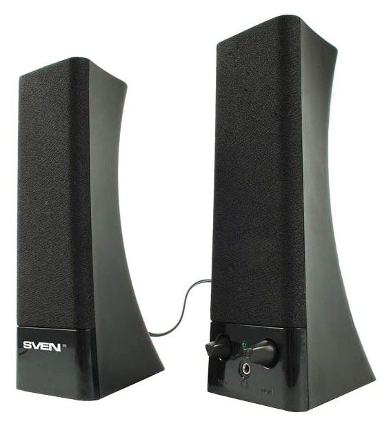 Акустическая система 2.0 SVEN 235 (черный, 2x2 Вт, 100-20000 Гц) [ SV-0110235BK ]