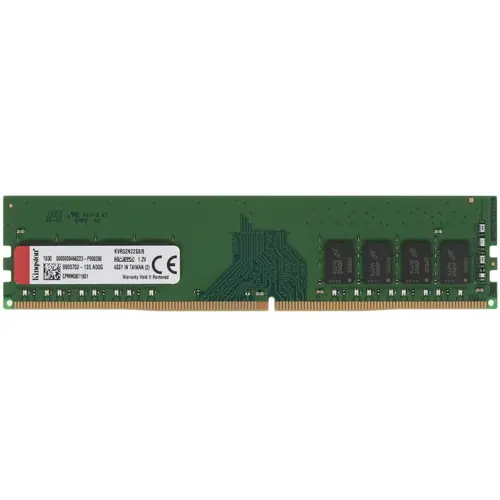 Память DIMM DDR4 8GB (PC4-25600, 3200MHz) Kingston ValueRAM (1шт x 8ГБ, CL 22, 1.2 В, Single rank x8, высота 31,25 мм, без радиаторов) KVR32N22S8/8