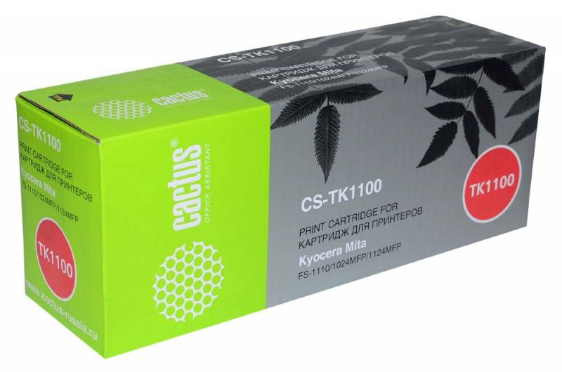 Картридж Cactus [ CS-TK1100 ] TK-1100 для Kyocera Mita FS 1110, FS 1024 MFP, FS 1124 MFP (black, до 2100 стр)