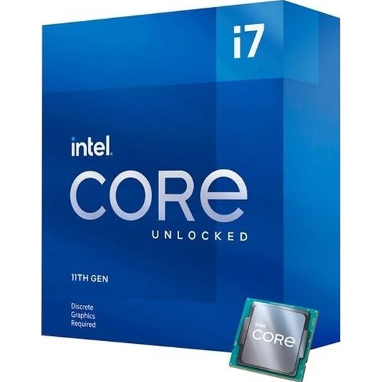 Процессор Intel Core i7 11700K Box (S-1200, ядер: 8, потоков: 16, 3.6-5.0 GHz, L2: 2 MB, L3: 16 MB, VGA UHD 750, TDP 125W) BX8070811700K