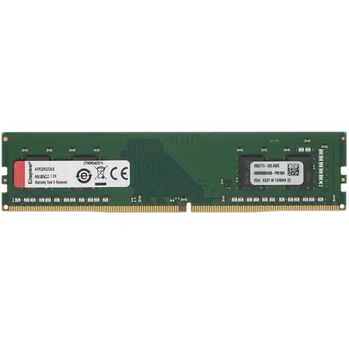 Память DIMM DDR4 8GB (PC4-25600, 3200MHz) Kingston ValueRAM (1шт x 8ГБ, CL 22-22-22, 1.2 В, Single rank x16, без радиаторов) KVR32N22S6/8