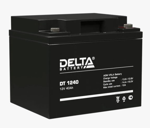 Аккумулятор  Delta  DT 1240 ( 12В  40,0 Ач)