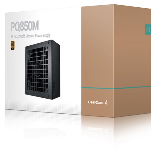 Блок  питания 850Вт Deepcool PQ850M Retail (ATX, APFC, 80+ Gold, 3xPCI-E 6+2, 10xSATA, 5xMolex, 120mm fan)