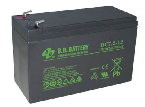 Аккумулятор B.B. Battery BC 7,2-12 (12V / 7,2 Ah, lead-acid)