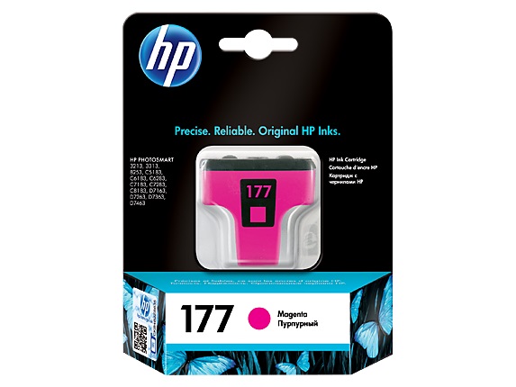 Картридж HP 177 [ C8772HE ] (magenta, до 370 стр) для Photosmart 82XX, 51XX, 71ХХ, 80ХХ, 3210/3310