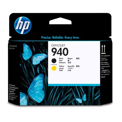 Уцененный товар Печатающая головка HP [ C4900A ] (вскрыта упаковка, истек срок годности ноябрь 2017 г.) 940 для OJ Pro 8000/8500 (black/yellow)