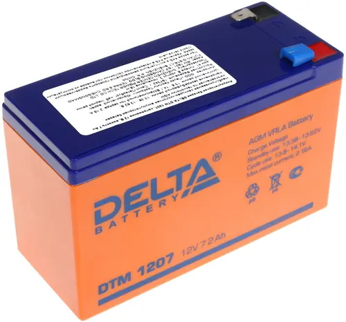 Аккумулятор Delta DTM 1207 (12V / 7 Ah, lead-acid)