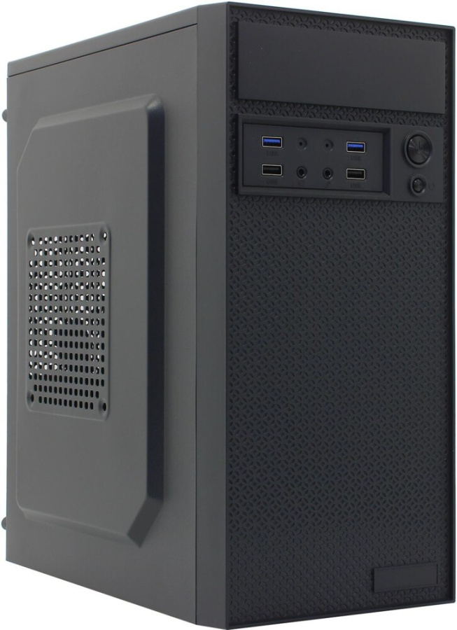 Корпус mATX Mini-Tower ExeGate BAA-109U2 [ EX291271RUS ] (Без БП !!!, без БП!!!, БП сверху, черный, черный, внутр. 1 x 2.5", внутр. 1 x 2.5/3.5", Задн