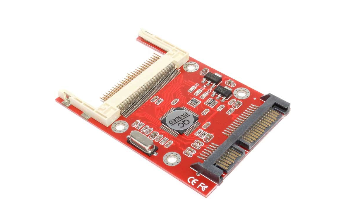 Адаптер CF Compact Flash (Type I / Type II) на SATA