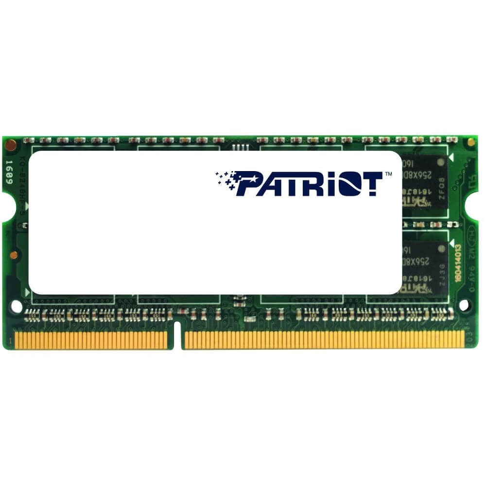 Память SODIMM DDR4 4GB (PC4-17000, 2133MHz) Patriot Signature Line (1шт x 4ГБ, CL 15-15-15, 1.2 В, Single rank x8, высота 30 мм) PSD44G213381