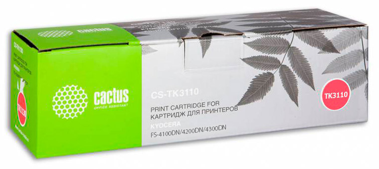 Тонер-картридж Cactus [ CS-TK3110 ] TK-3110 Kyocera Ecosys FS-4100DN/4200DN/4300DN (black, до 15500 стр)