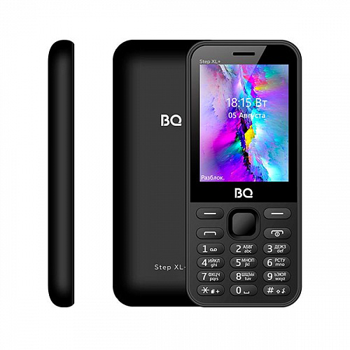 Уцененный товар Мобильный телефон BQ BQ-2831 Step XL+ Black (черный, пластик, моноблок, 2G, 2.8 ") 240х320 (Flash 32 GB, microSD (до 8Gb), Bluetooth, 