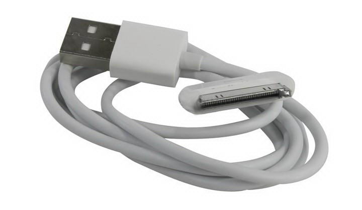Кабель USB (M) - 30 pin iPhone 4/4S/iPad/iPod USB - 30 pin коннектор (белый) [ EIPDIPHN/USB1m (38519) ]